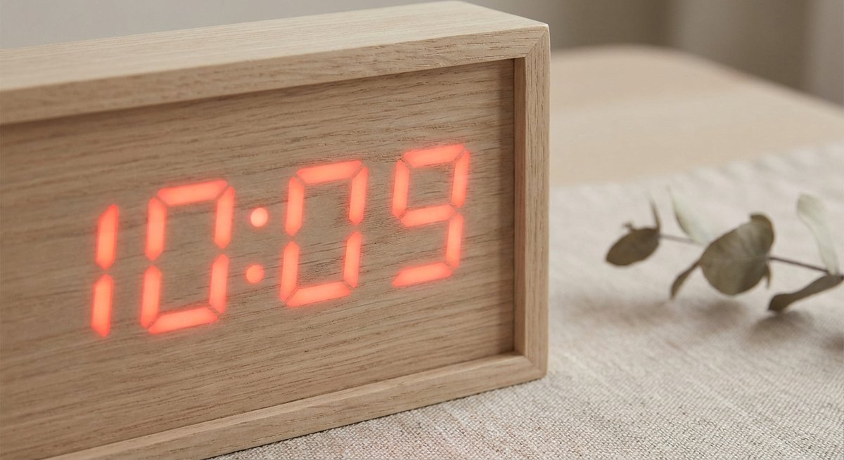 Dettaglio orologio digitale Karlsson display LED